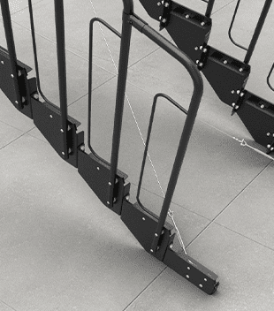 Burkolat nélküli alap – fém lépcsőfokhoz (járórácshoz)